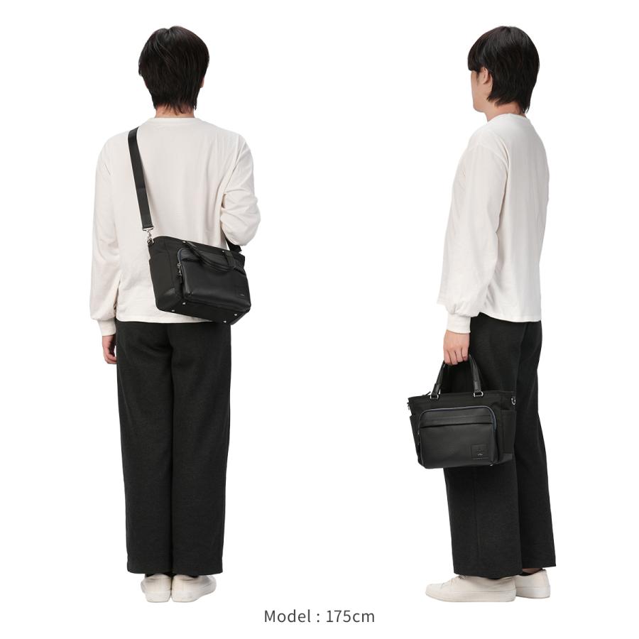最大50% 10/2限定 ランバンオンブルー ピケ 2WAY ドライビングトート ショルダー B5 撥水 防水 日本製 ブランド メンズ LANVIN en Bleu 526511 | LANVIN en Bleu | 05