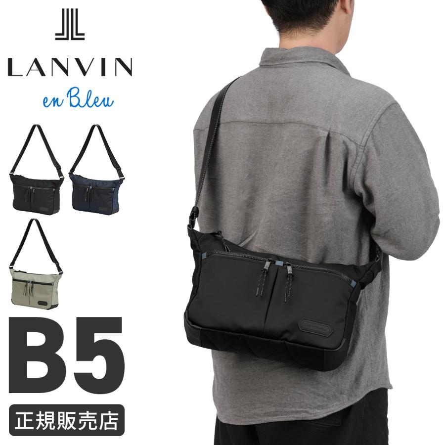 最大51% 5/10限定 ランバンオンブルー フレーズ ショルダーバッグ メンズ ブランド 斜めがけバッグ 撥水 LANVIN en Bleu PHRASE 527102 | LANVIN en Bleu