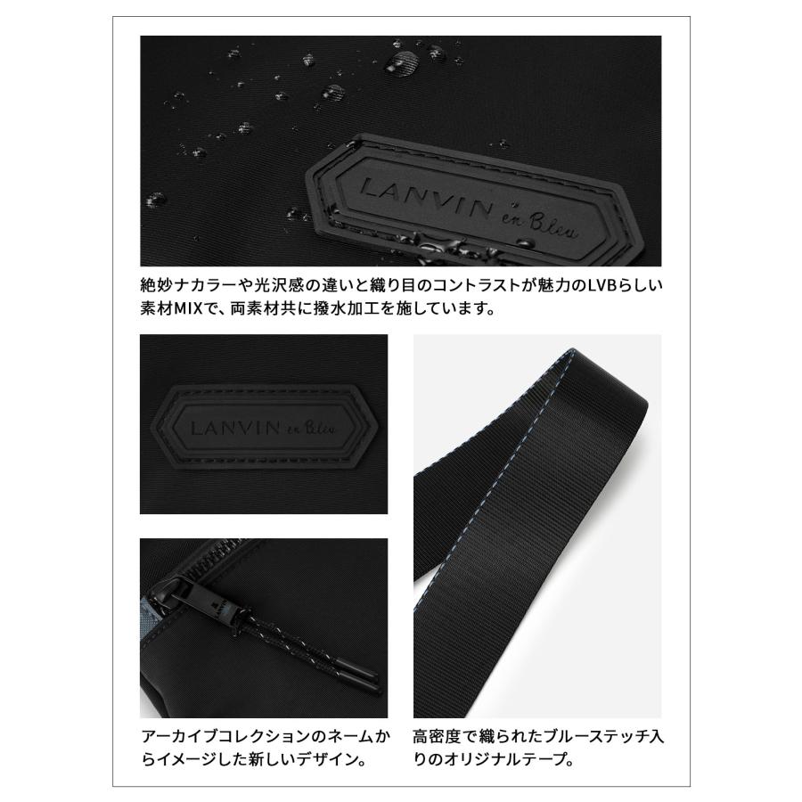 最大50% 9/8限定 ランバンオンブルー フレーズ ショルダーバッグ メンズ ブランド 斜めがけバッグ 撥水 LANVIN en Bleu PHRASE 527102 | LANVIN en Bleu | 07