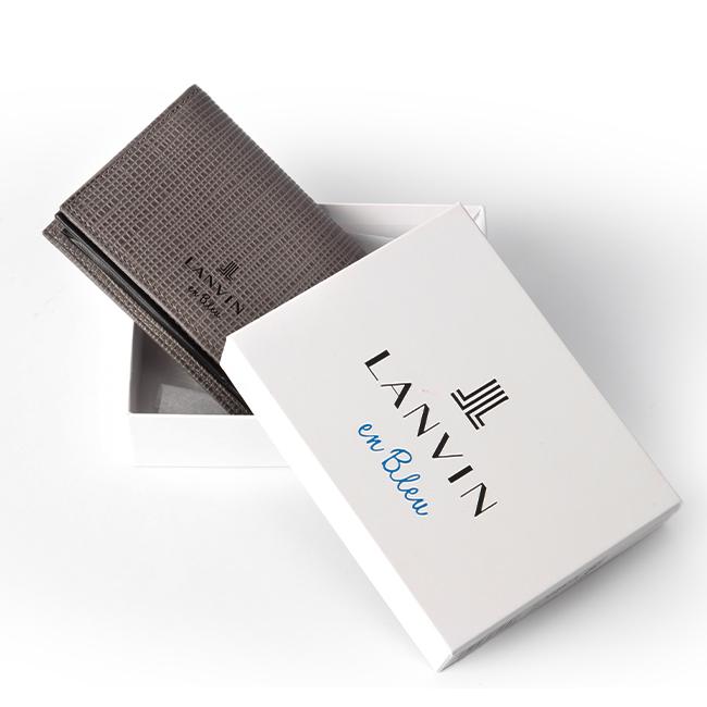 LANVIN en Bleu ランバンオンブルー ランバン 名刺入れ 本革 メンズ
