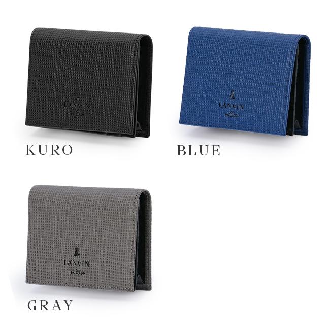 最大50% 1/8限定 ランバンオンブルー ランバン 名刺入れ 本革 メンズ ブランド ゼブダ LANVIN en Bleu 529613 | LANVIN en Bleu | 05