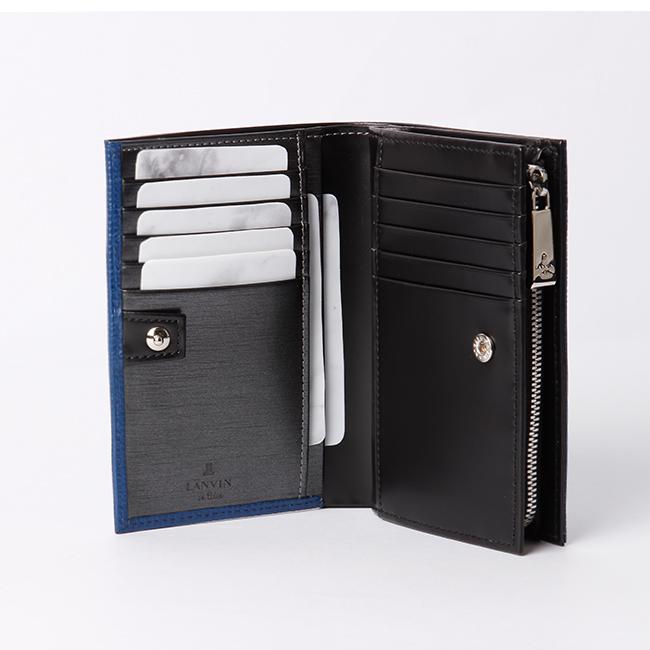 LANVIN en Bleu ランバンオンブルー ランバン 財布 二つ折り財布 本革