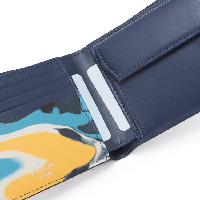 最大51% 2/17まで ランバンオンブルー ランバン 財布 二つ折り財布 本革 メンズ ネビュラ LANVIN en Bleu 533603 | LANVIN en Bleu | 12