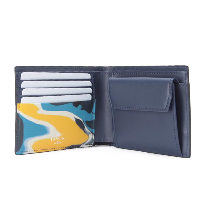 最大51% 2/17まで ランバンオンブルー ランバン 財布 二つ折り財布 本革 メンズ ネビュラ LANVIN en Bleu 533603 | LANVIN en Bleu | 08