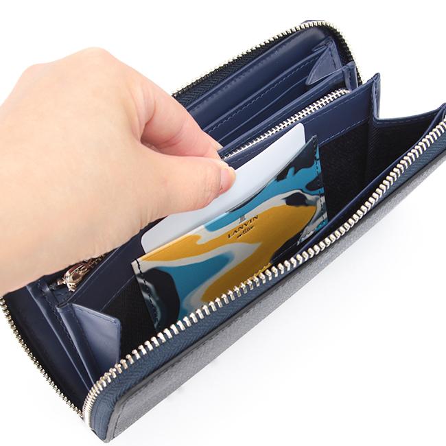 最大50% 10/4限定 ランバンオンブルー ランバン 財布 長財布 本革 メンズ ネビュラ LANVIN en Bleu 533605 | LANVIN en Bleu | 11