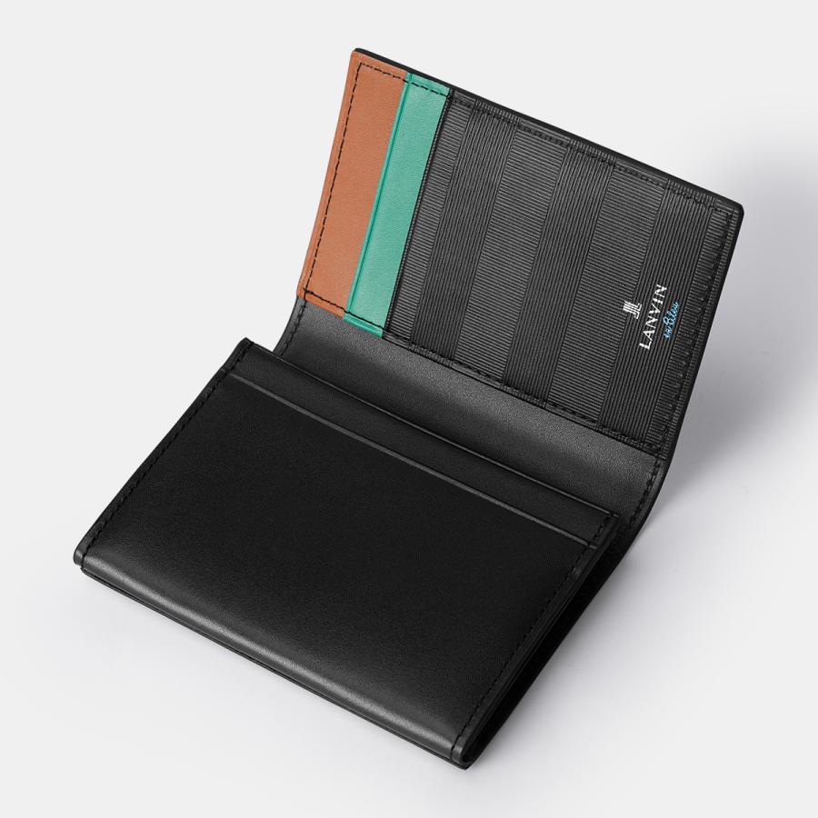 最大50% 1/25限定 ランバンオンブルー ポワール 名刺入れ カード収納 本革 化粧箱付き ブランド LANVIN en Bleu 537602 | LANVIN en Bleu | 12