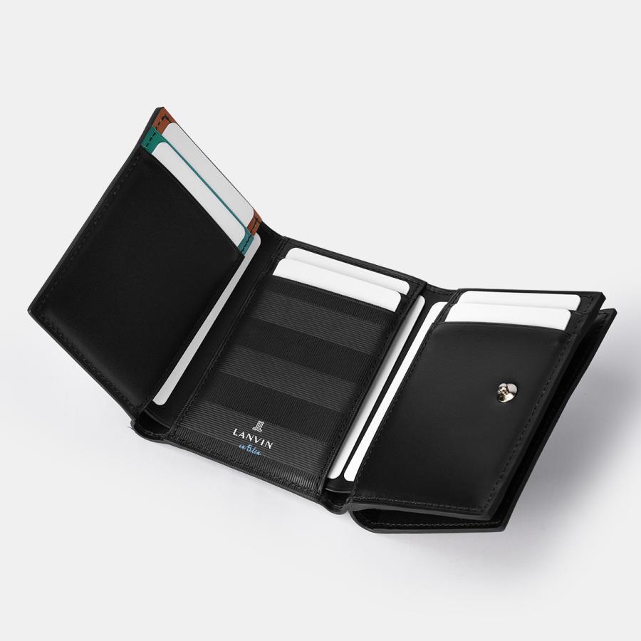 最大50% 4/25限定 ランバンオンブルー ポワール 三つ折り財布 本革 化粧箱付き ブランド LANVIN en Bleu 537604 | LANVIN en Bleu | 15