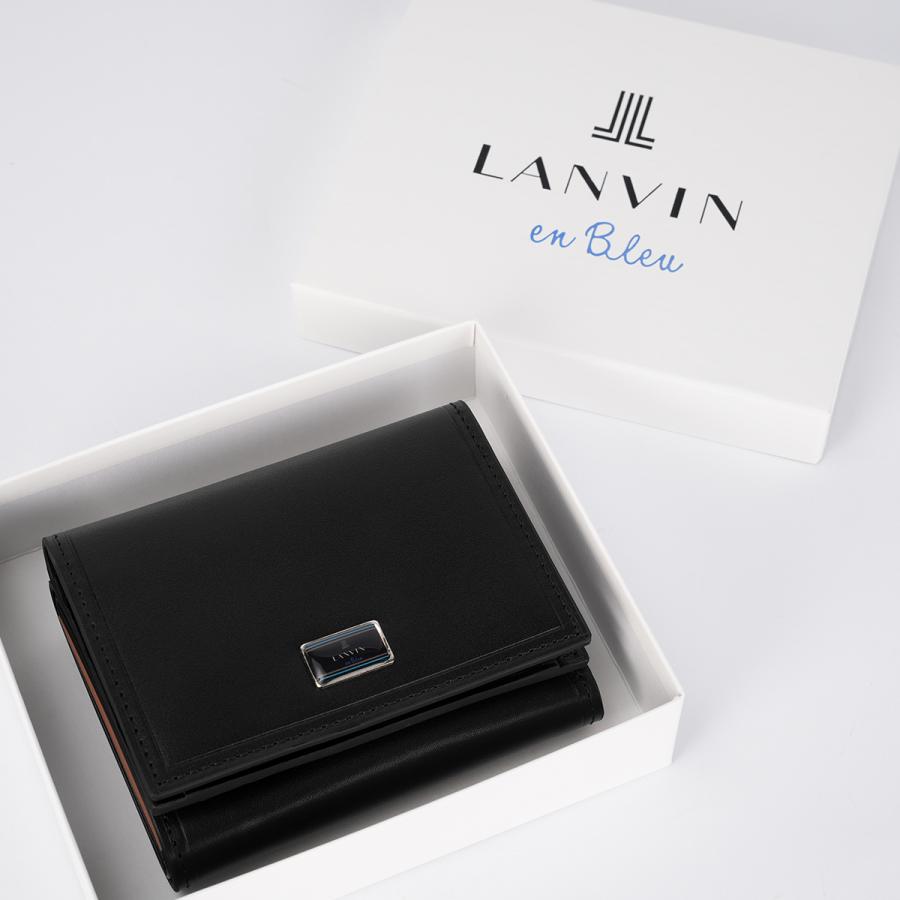 最大51% 8/8限定 ランバンオンブルー ポワール 三つ折り財布 本革 化粧箱付き ブランド LANVIN en Bleu 537604 | LANVIN en Bleu | 18
