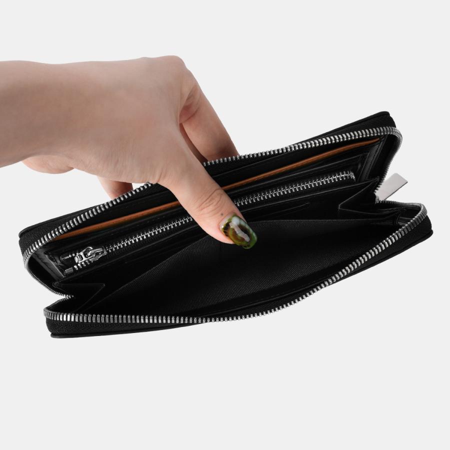 最大51% 3/30限定 ランバンオンブルー ポワール 長財布 ラウンドファスナー 本革 化粧箱付き ブランド LANVIN en Bleu 537607 | LANVIN en Bleu | 13