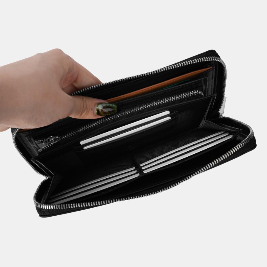最大51% 9/5限定 ランバンオンブルー ポワール 長財布 ラウンドファスナー 本革 化粧箱付き ブランド LANVIN en Bleu 537607 | LANVIN en Bleu | 14