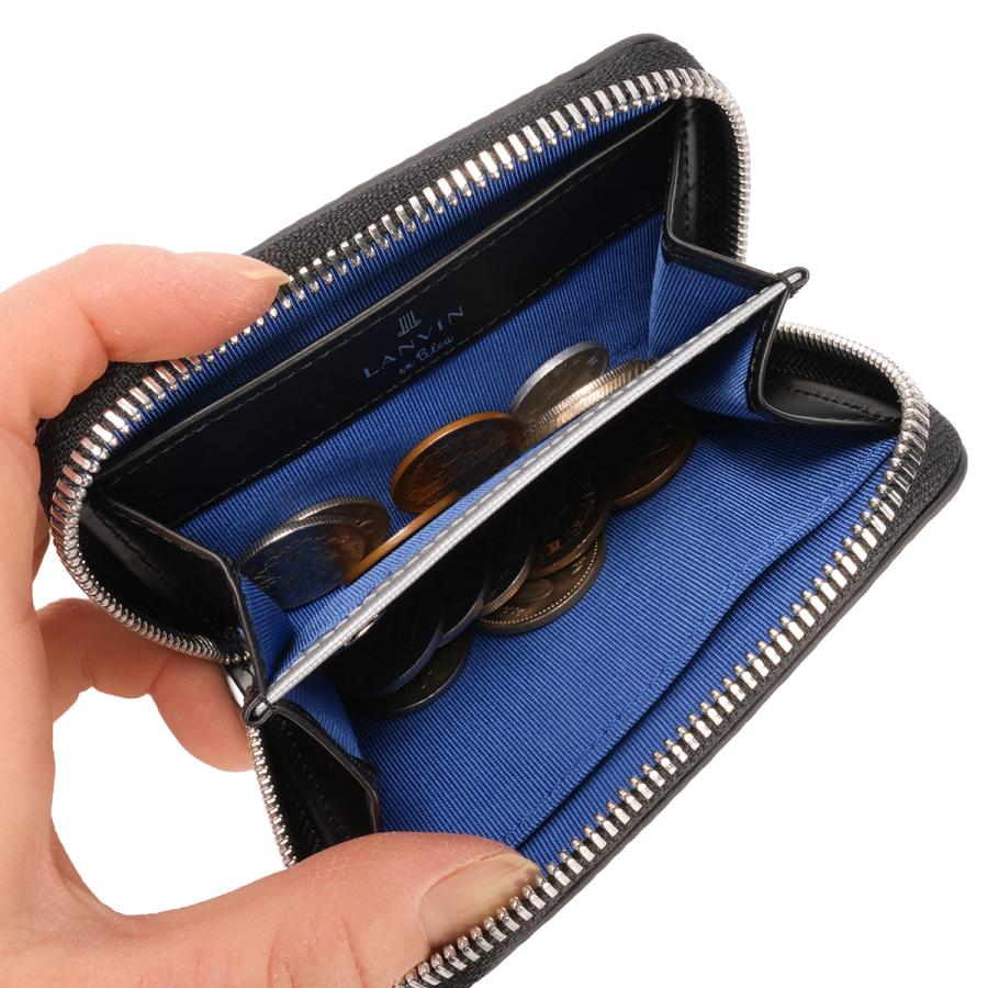 ランバンオンブルー モル 小銭入れ ラウンドファスナー カードポケット 本革 メンズ ブランド 化粧箱付き LANVIN en Bleu Molle 538602 | LANVIN en Bleu | 11