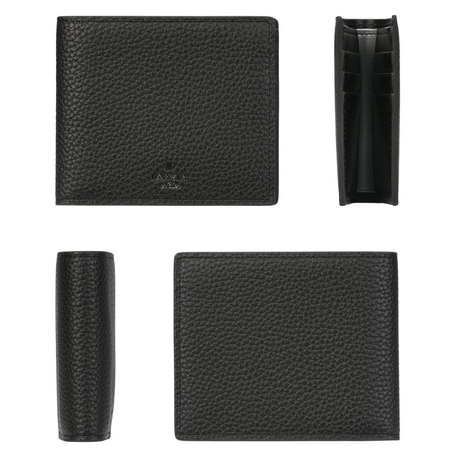 ランバンオンブルー モル 二つ折り財布 本革 シュリンクレザー メンズ ブランド 化粧箱付き LANVIN en Bleu Molle 538603 | LANVIN en Bleu | 06