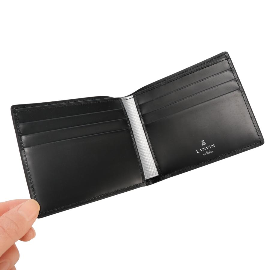 ランバンオンブルー モル 二つ折り財布 本革 シュリンクレザー メンズ ブランド 化粧箱付き LANVIN en Bleu Molle 538603 | LANVIN en Bleu | 08