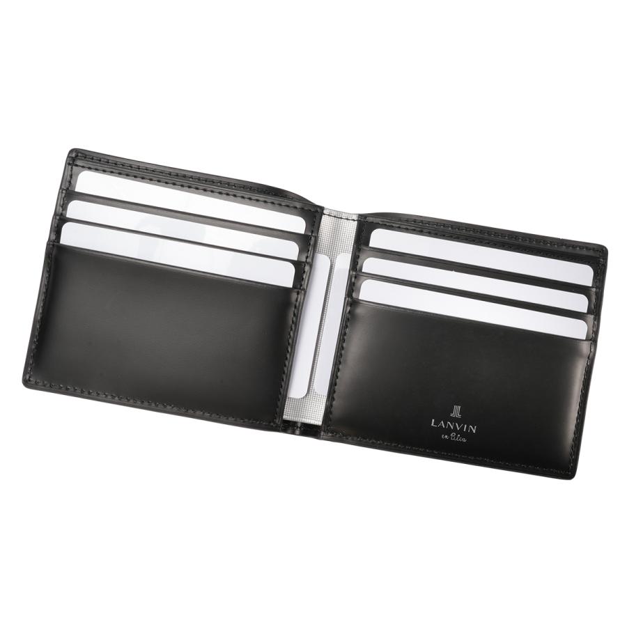 ランバンオンブルー モル 二つ折り財布 本革 シュリンクレザー メンズ ブランド 化粧箱付き LANVIN en Bleu Molle 538603 | LANVIN en Bleu | 09