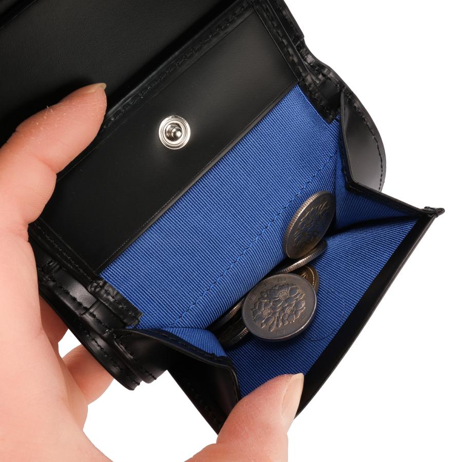 最大55% 3/15限定 ランバンオンブルー モル 三つ折り財布 本革 シュリンクレザー メンズ ブランド 化粧箱付き LANVIN en Bleu Molle 538604 | LANVIN en Bleu | 11