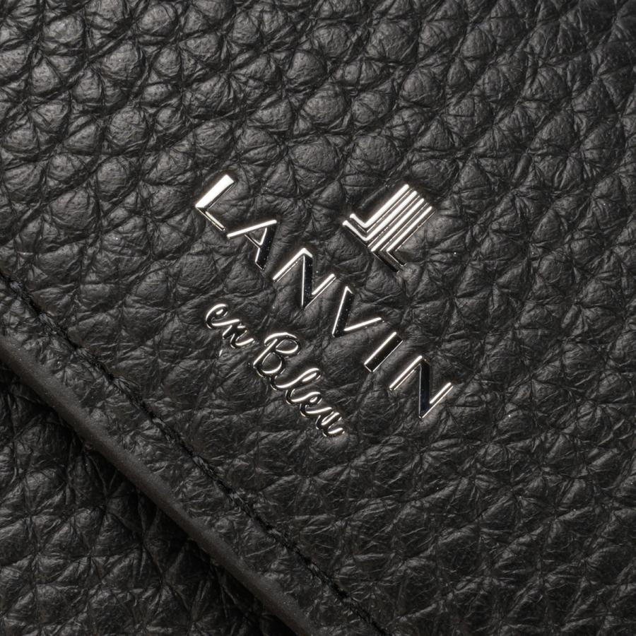 最大55% 3/15限定 ランバンオンブルー モル 三つ折り財布 本革 シュリンクレザー メンズ ブランド 化粧箱付き LANVIN en Bleu Molle 538604 | LANVIN en Bleu | 15