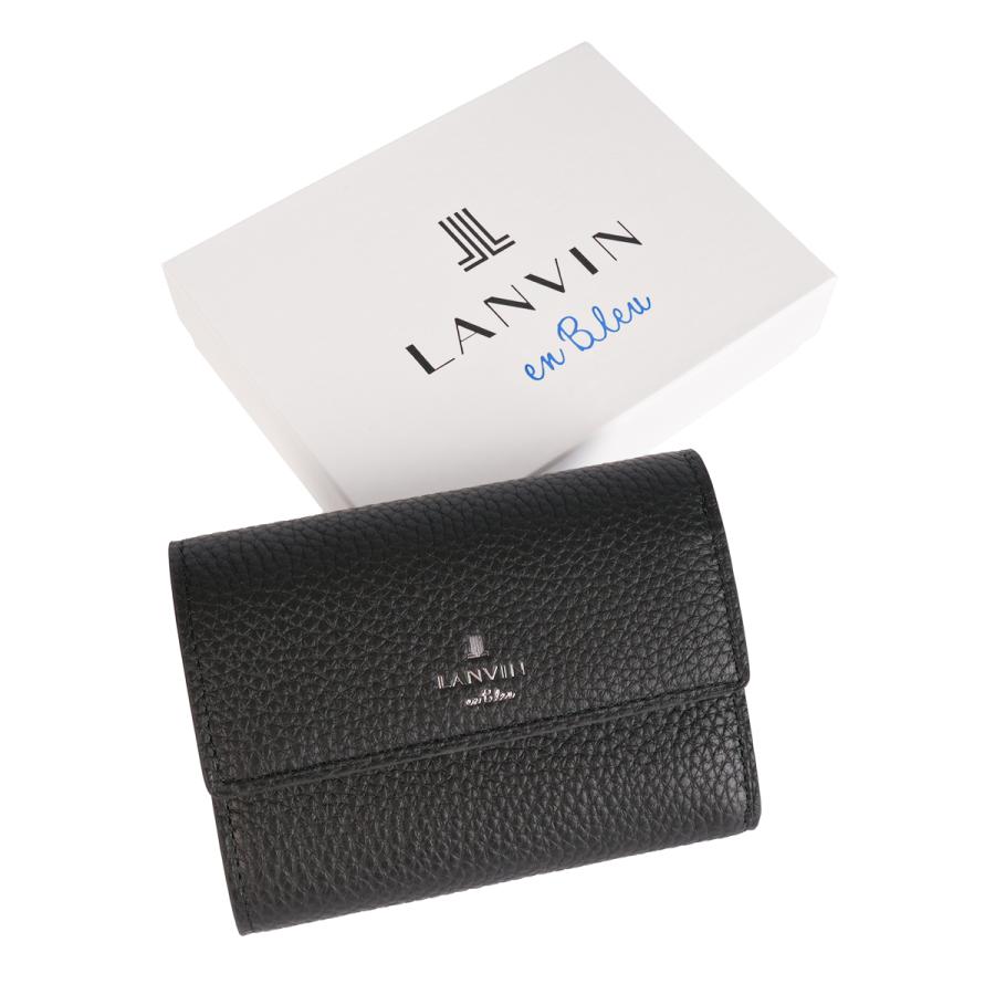 最大51% 4/22限定 ランバンオンブルー モル 三つ折り財布 本革 シュリンクレザー メンズ ブランド 化粧箱付き LANVIN en Bleu Molle 538604 | LANVIN en Bleu | 16