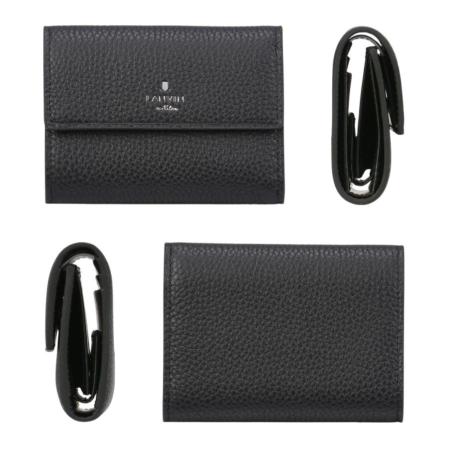 最大51% 12/26限定 ランバンオンブルー モル 三つ折り財布 本革 シュリンクレザー メンズ ブランド 化粧箱付き LANVIN en Bleu Molle 538604 | LANVIN en Bleu | 06