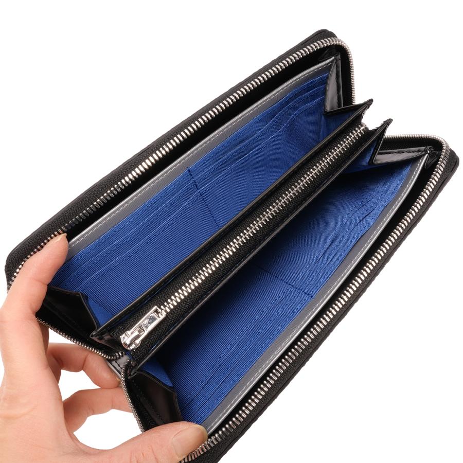 最大55% 1/30から ランバンオンブルー モル 長財布 ラウンドファスナー 本革 シュリンクレザー メンズ ブランド 化粧箱付き LANVIN en Bleu Molle 538606 | LANVIN en Bleu | 08