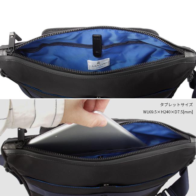 最大53% 3/1まで ランバンオンブルー バッグ ショルダーバッグ メンズ ブランド 斜めがけ 撥水 防水 LANVIN en Bleu 541102 | LANVIN en Bleu | 11