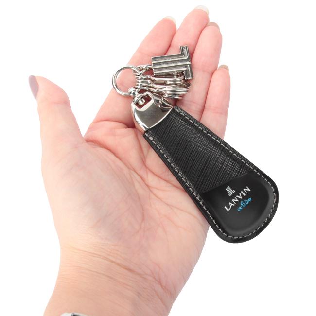 最大42% 3/11限定 ランバンオンブルー ランバン キーホルダー 靴べら 靴ベラ 携帯 本革 パーシャル LANVIN en Bleu 555617 | LANVIN en Bleu | 09