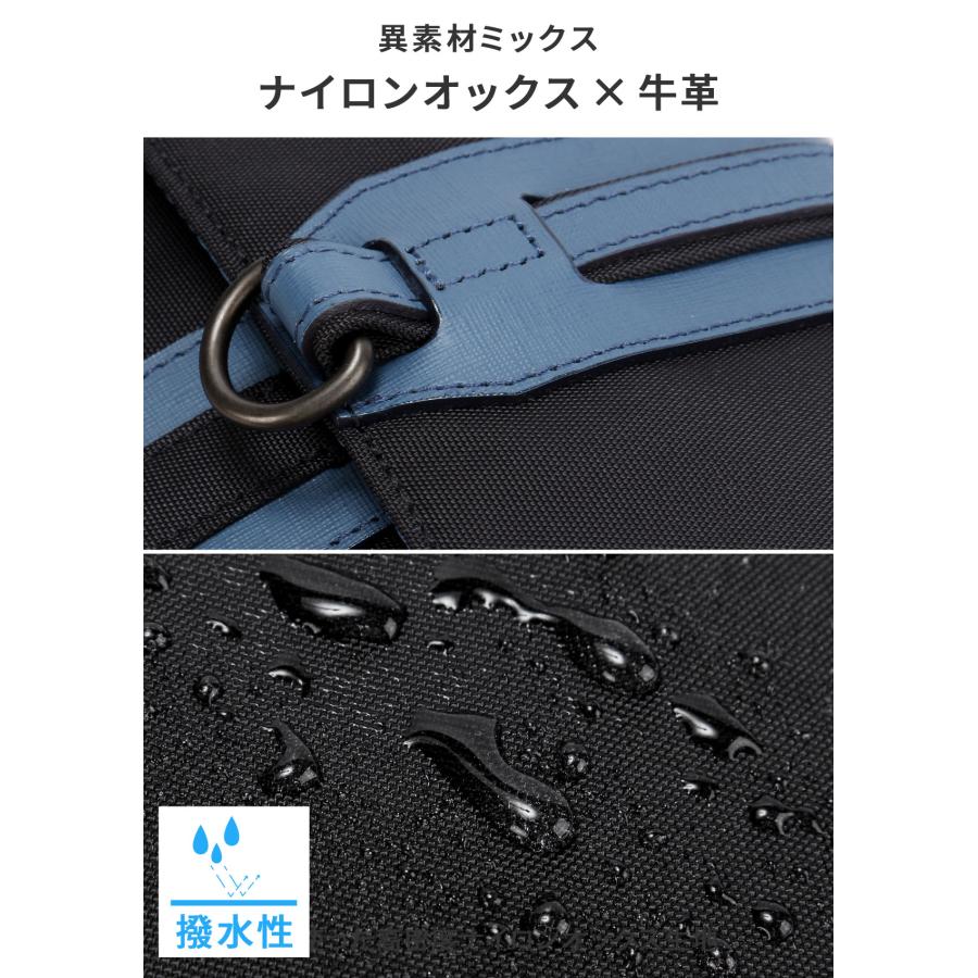 最大51% 1/11限定 ランバンオンブルー ショルダーバッグ メンズ ブランド 軽量 日本製 横型 小さめ 斜めがけ B5 ミニ ドロップ LANVIN en Bleu 588111 | LANVIN en Bleu | 07