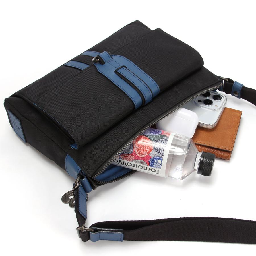 最大51% 1/11限定 ランバンオンブルー ショルダーバッグ メンズ ブランド 軽量 日本製 横型 小さめ 斜めがけ B5 ミニ ドロップ LANVIN en Bleu 588111 | LANVIN en Bleu | 09