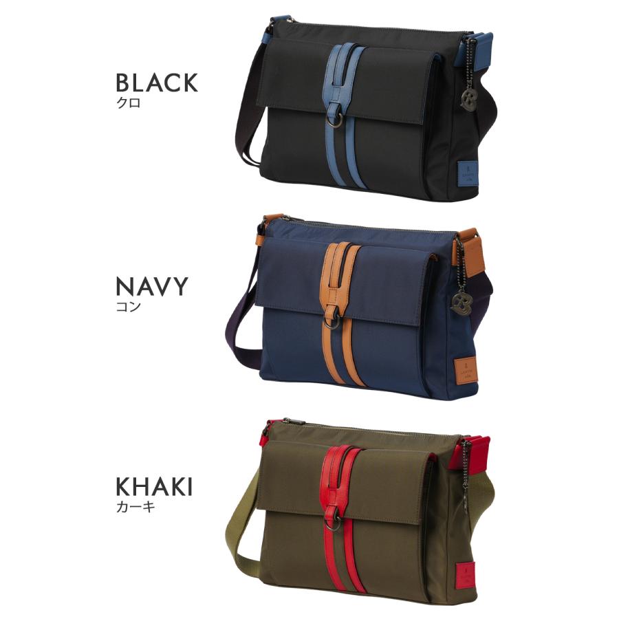 最大50% 1/5限定 ランバンオンブルー ショルダーバッグ メンズ ブランド 軽量 日本製 横型 薄型 薄マチ スリム 斜めがけ A4 ドロップ LANVIN en Bleu 588112 | LANVIN en Bleu | 04