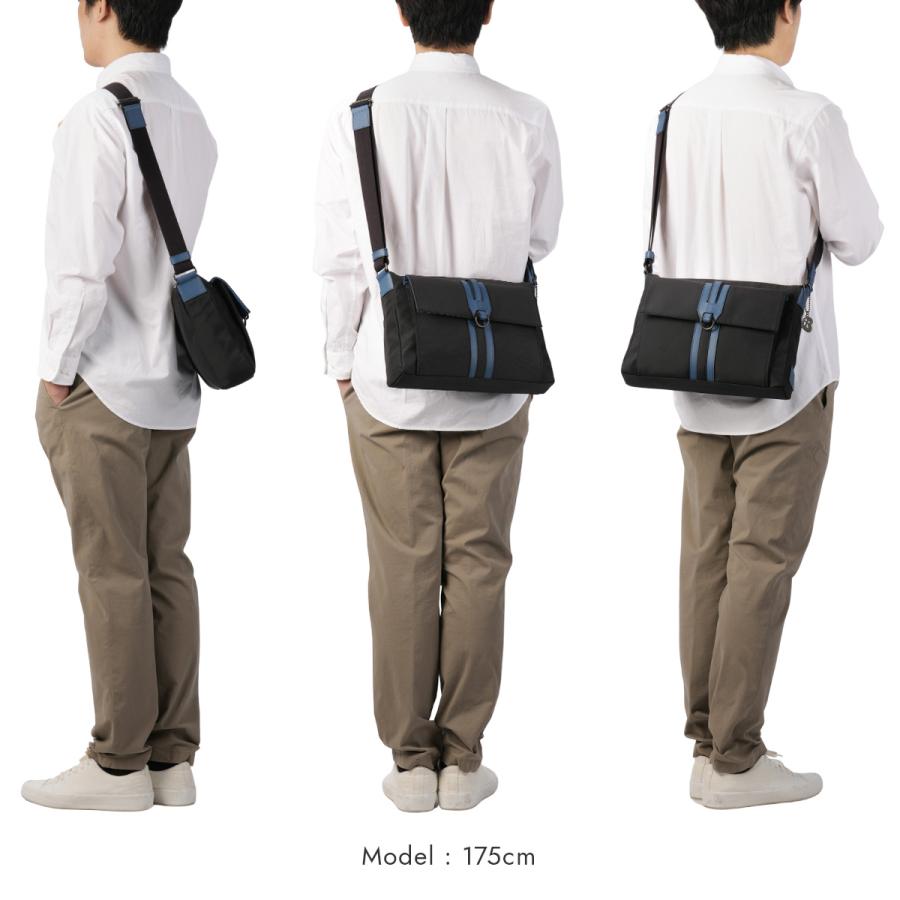 最大50% 1/5限定 ランバンオンブルー ショルダーバッグ メンズ ブランド 軽量 日本製 横型 薄型 薄マチ スリム 斜めがけ A4 ドロップ LANVIN en Bleu 588112 | LANVIN en Bleu | 06