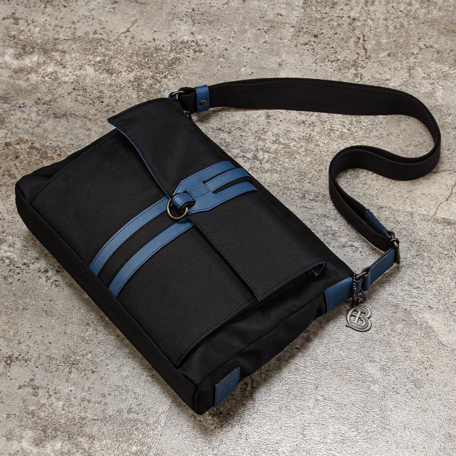 最大50% 1/5限定 ランバンオンブルー ショルダーバッグ メンズ ブランド 軽量 日本製 横型 薄型 薄マチ スリム 斜めがけ A4 ドロップ LANVIN en Bleu 588112 | LANVIN en Bleu | 08