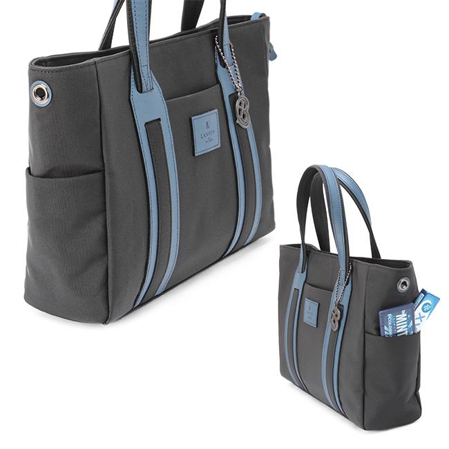 最大53% 3/1まで ランバンオンブルー トートバッグ メンズ レディース 軽量 撥水 日本製 小さめ 薄型 スリム ドライビングトート LANVIN en Bleu 588511 | LANVIN en Bleu | 13