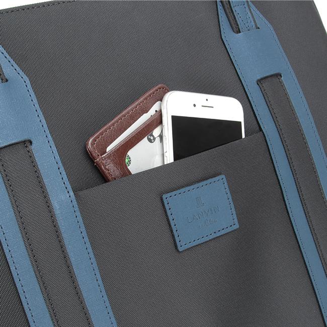 最大50% 3/5限定 ランバンオンブルー トートバッグ メンズ レディース 軽量 大容量 大きめ 撥水 日本製 薄型 スリム ファスナー付き LANVIN en Bleu 588711 | LANVIN en Bleu | 13