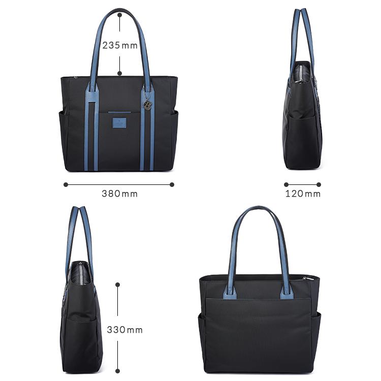 最大50% 3/5限定 ランバンオンブルー トートバッグ メンズ レディース 軽量 大容量 大きめ 撥水 日本製 薄型 スリム ファスナー付き LANVIN en Bleu 588711 | LANVIN en Bleu | 06