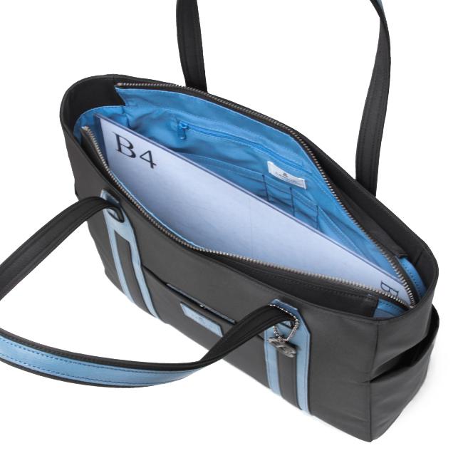 最大51% 1/4限定 ランバンオンブルー トートバッグ メンズ レディース 軽量 大容量 大きめ 撥水 日本製 薄型 スリム ファスナー付き LANVIN en Bleu 588711 | LANVIN en Bleu | 09