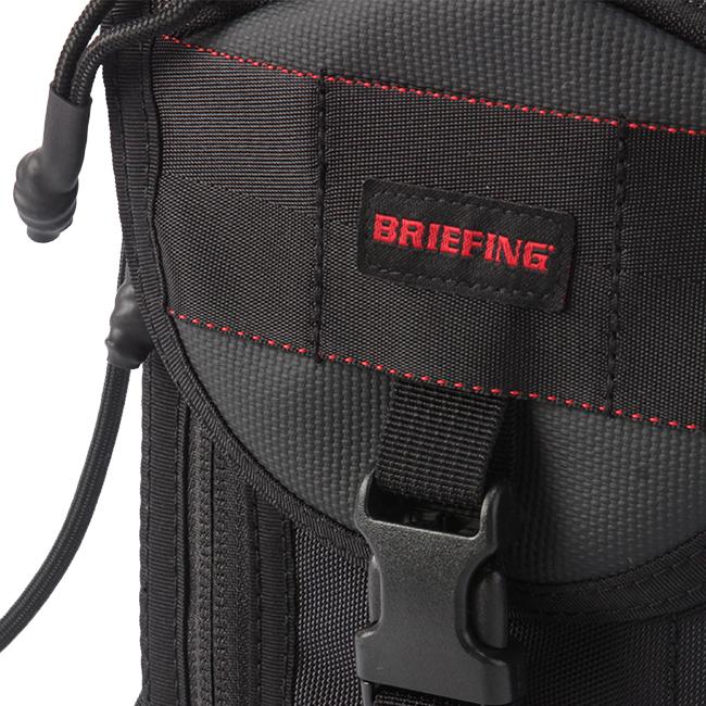 極美品 BRIEFING ブリーフィング ショルダーロゴ クルーネック　L BRIEFING（ブリーフィング） ショルダーポーチ ネックポーチ メンズ