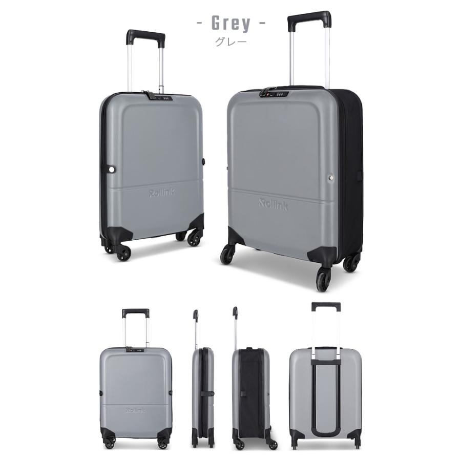 ローリンク スーツケース 機内持ち込み Sサイズ 40L 軽量 小型 大容量 折りたたみ 折り畳み 薄型 薄マチ スリム Rollink FLEX LIGHT | Rollink | 04