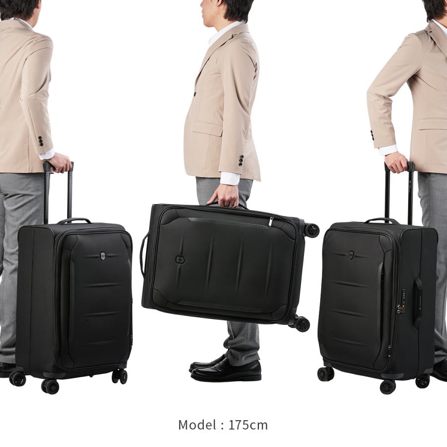 最大53% 3/22まで ビクトリノックス クロスライト キャリーケース Lサイズ 74L 78L 拡張機能 メンズ ソフト ビジネスキャリー VICTORINOX Crosslight 612420 | VICTORINOX | 04