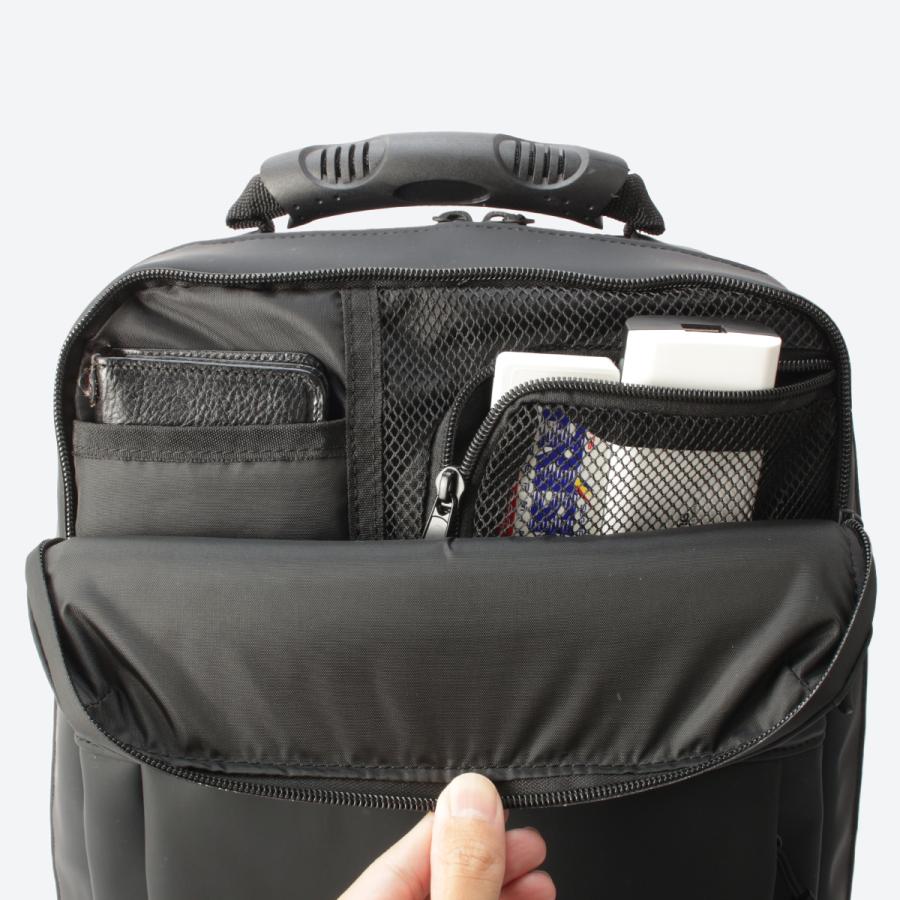 最大50% 2/15限定 マンセル ビジネスリュック リュック メンズ 防水 小さめ ブランド A4 50代 MANSEL 0001 | MAN-SEL | 12