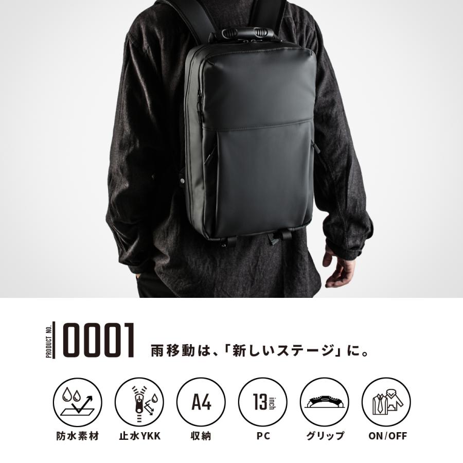 最大50% 2/15限定 マンセル ビジネスリュック リュック メンズ 防水 小さめ ブランド A4 50代 MANSEL 0001 | MAN-SEL | 04