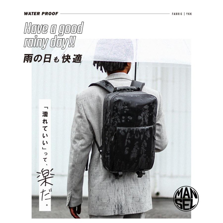 最大42% 3/8限定 マンセル ビジネスリュック リュック メンズ 防水 小さめ ブランド A4 50代 MANSEL 0001 | MAN-SEL | 05