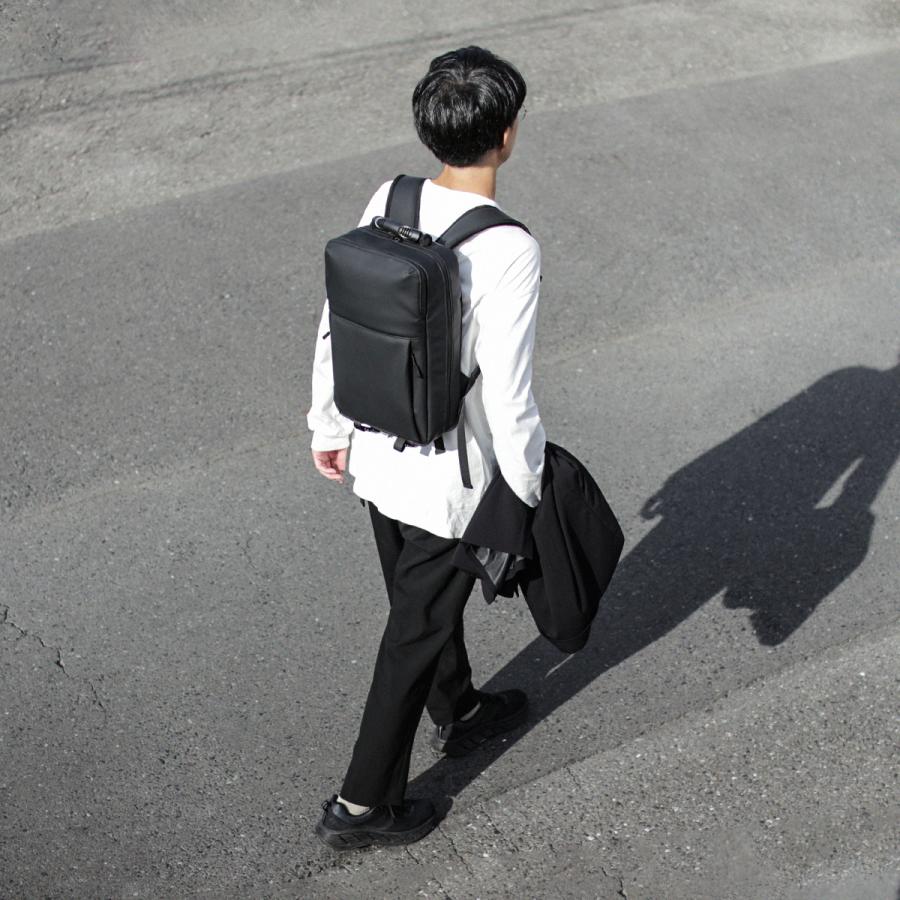 最大42% 3/8限定 マンセル ビジネスリュック リュック メンズ 防水 小さめ ブランド A4 50代 MANSEL 0001 | MAN-SEL | 06