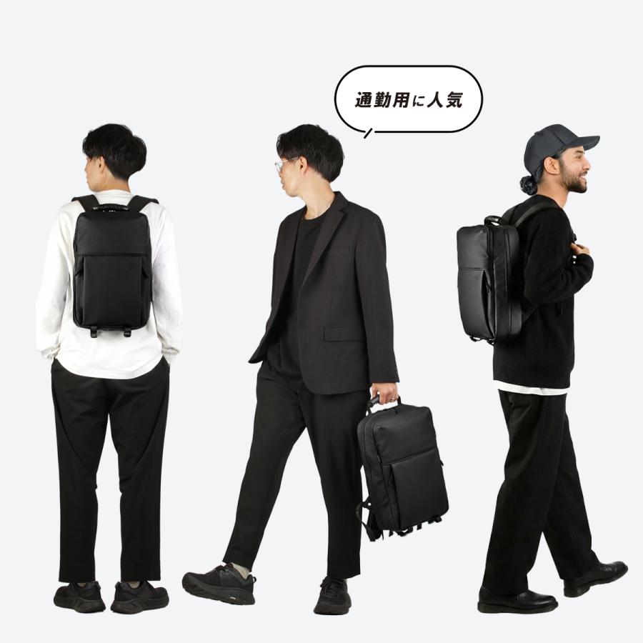 最大42% 3/8限定 マンセル ビジネスリュック リュック メンズ 防水 小さめ ブランド A4 50代 MANSEL 0001 | MAN-SEL | 07