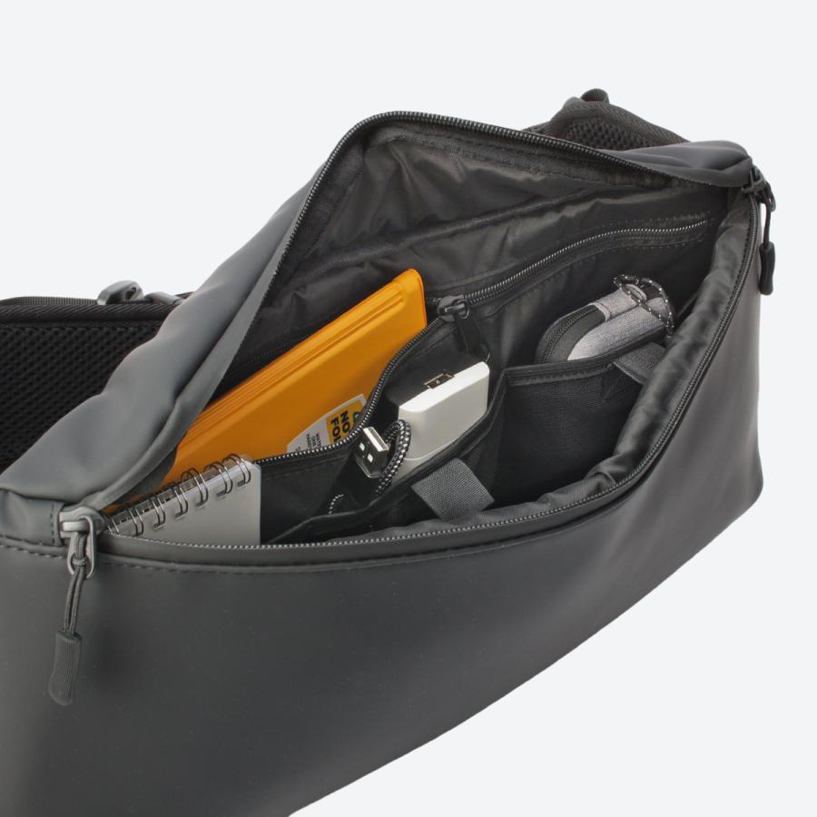 最大50% 2/15限定 マンセル ボディバッグ メンズ 防水 大容量 大きめ 薄型 薄い ウエストバッグ ブランド MANSEL 0004 | MAN-SEL | 14