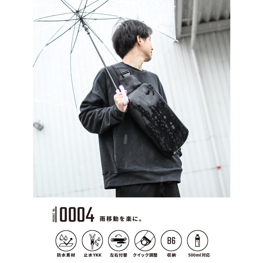 最大51% 1/4限定 マンセル ボディバッグ メンズ 防水 大容量 大きめ 薄型 薄い ウエストバッグ ブランド MANSEL 0004 | MAN-SEL | 04