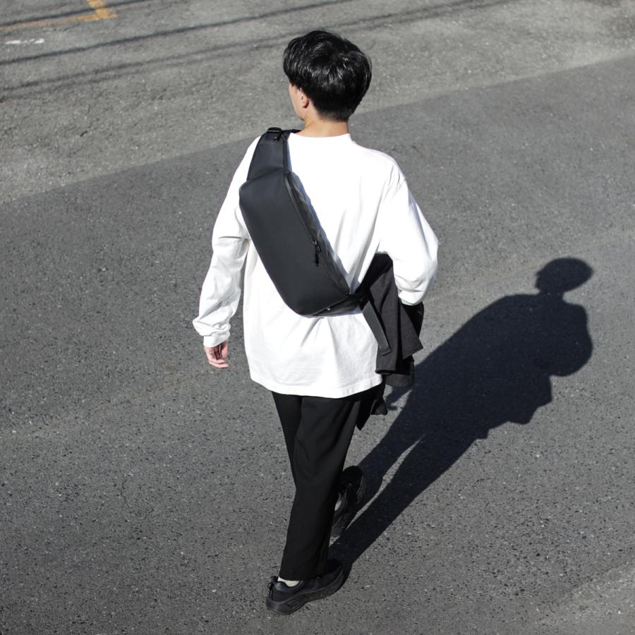 最大50% 2/15限定 マンセル ボディバッグ メンズ 防水 大容量 大きめ 薄型 薄い ウエストバッグ ブランド MANSEL 0004 | MAN-SEL | 06