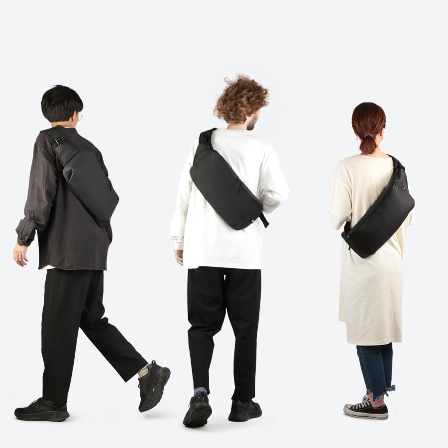 MAN-SEL マンセル ボディバッグ メンズ 防水 大容量 大きめ 薄型