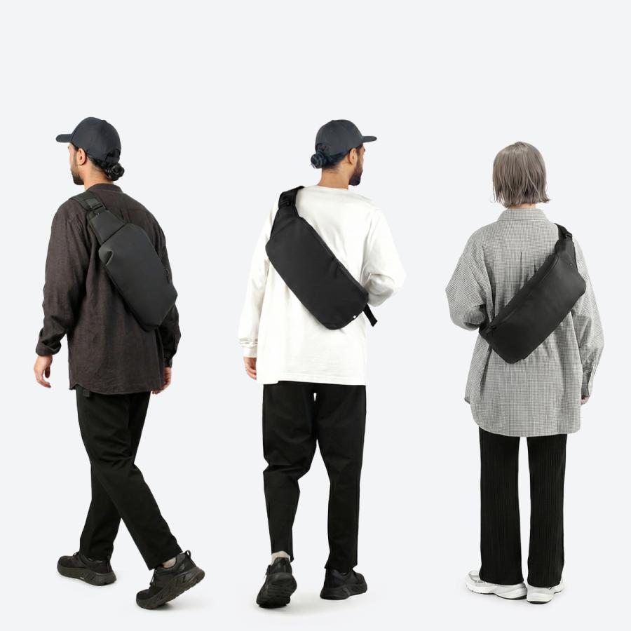 最大42% 3/8限定 マンセル ボディバッグ メンズ 防水 大容量 大きめ 薄型 薄い ウエストバッグ ブランド MANSEL 0004 | MAN-SEL | 05