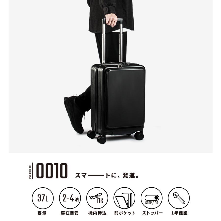 最大50% 12/25限定 マンセル スーツケース 機内持ち込み Sサイズ 2泊3日 3泊4日 フロントオープン ストッパー付き ブランド キャリーケース 軽量 mansel 0010 | MAN-SEL | 07