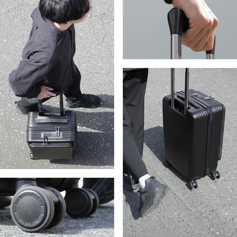 ABUS キャリーバッグ　グレー、ネイビー ESCAPE'S スーツケース キャリーケース キャリーバッグ Mサイズ