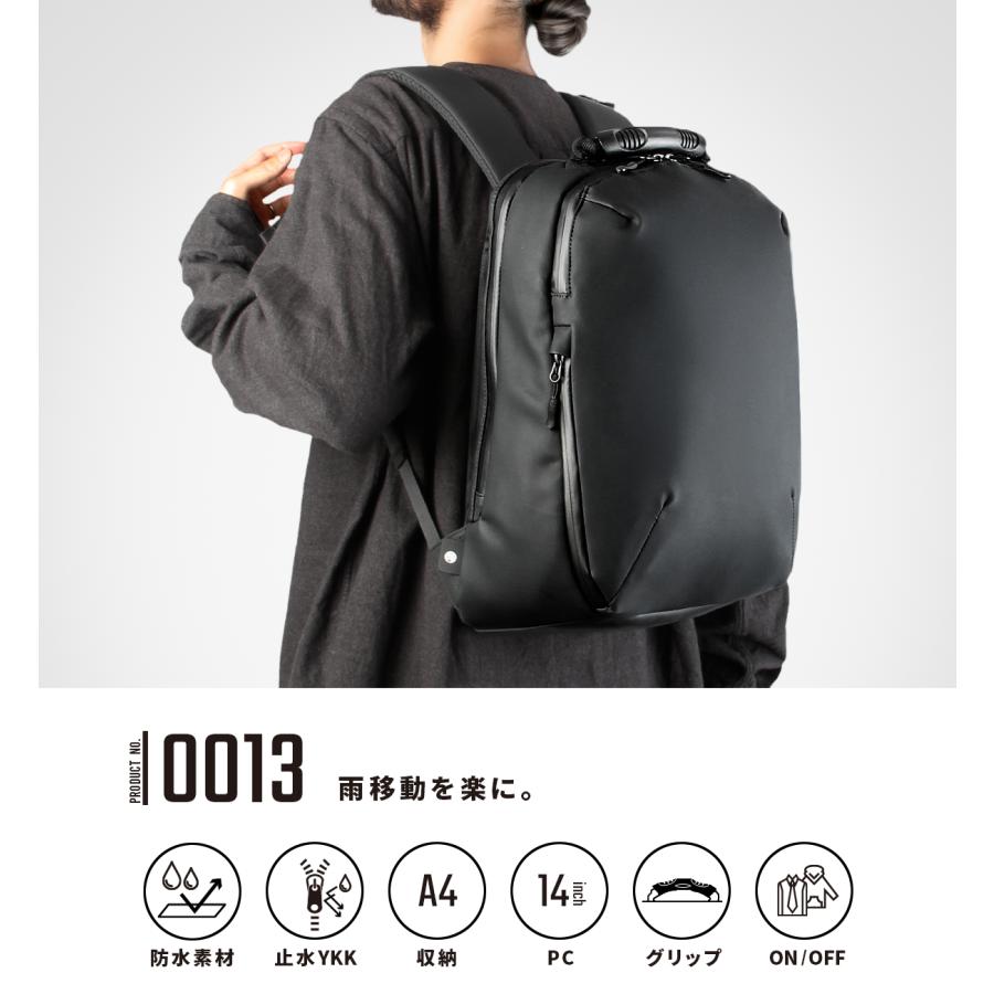 最大50% 2/15限定 マンセル ビジネスリュック リュック メンズ 防水 大容量 ブランド A4 50代 mansel 0013 | MAN-SEL | 03